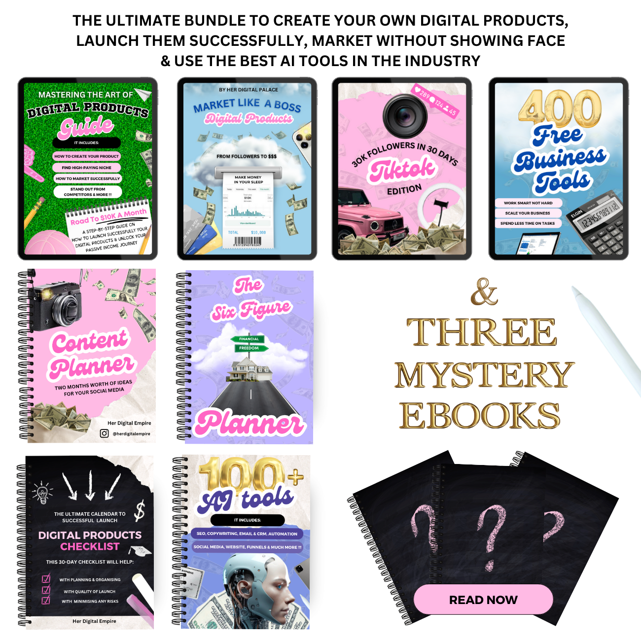 The Ultimate Digital Product Success Bundle + 3 Mystery Ebooks